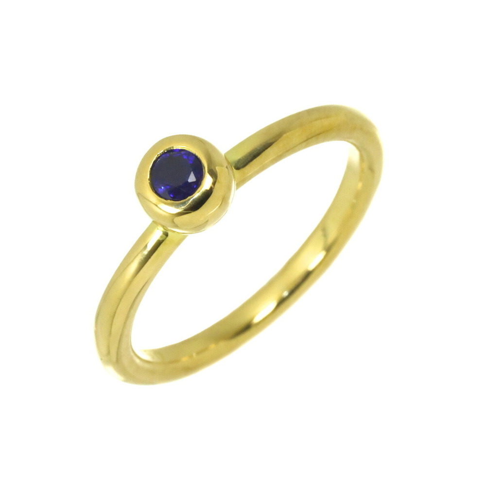 Tiffany & Co. Sapphire Ring, 18K Yellow Gold 750